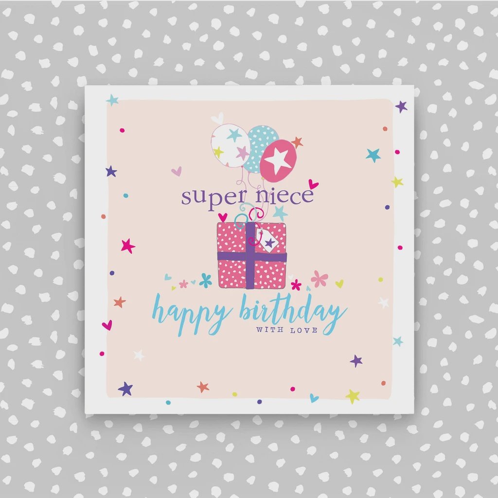 Super Niece birthday card - Daisy Park