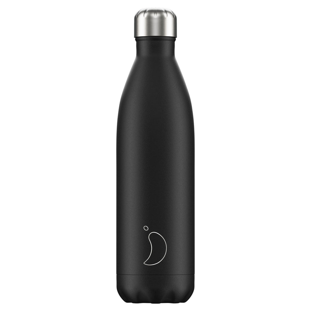 Chilly's Monochrome Black 750ml insulated bottle - Daisy Park