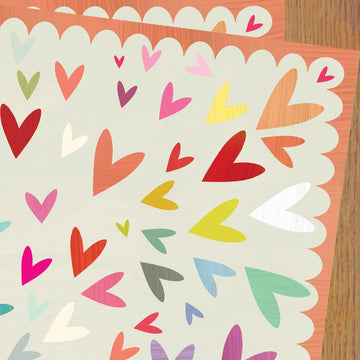 Hearts wrapping paper - Daisy Park