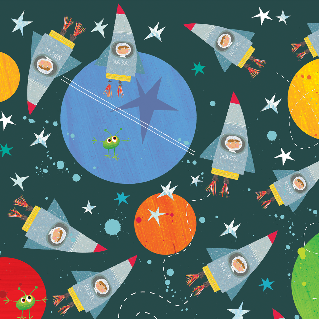 Spaceman wrapping paper | Daisy Park