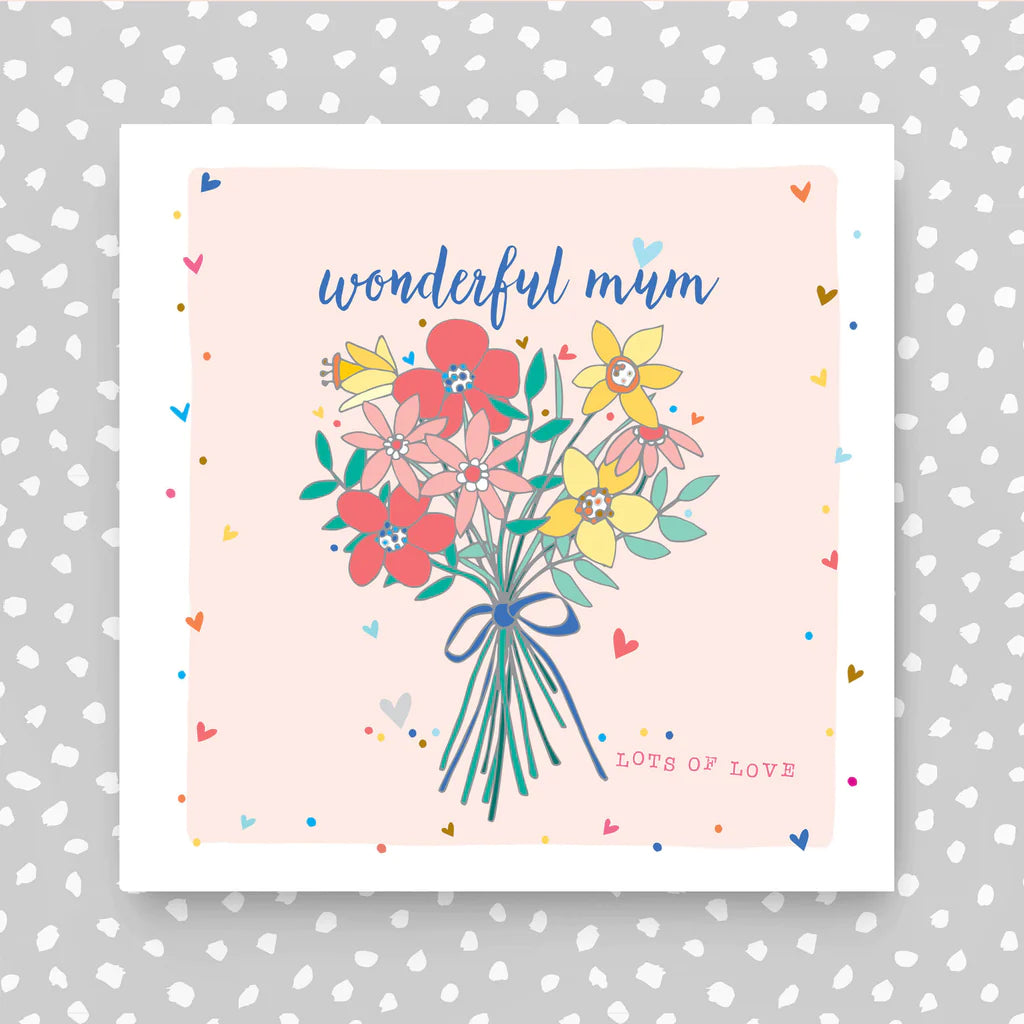 Wonderful Mum - Bunch of flowers card - Daisy Park