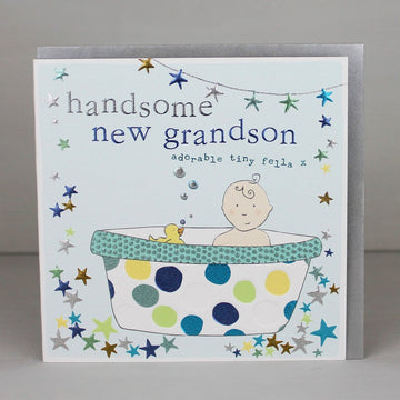 Handsome new Grandson card - Daisy Park