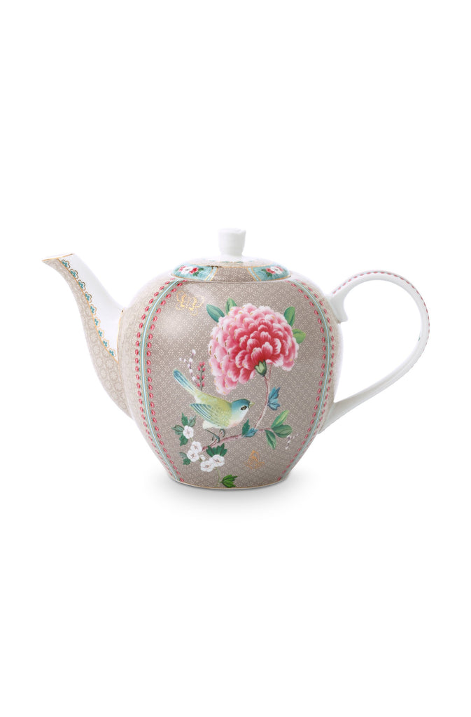 Pip Studio Blushing Birds Large Khaki teapot - Daisy Park