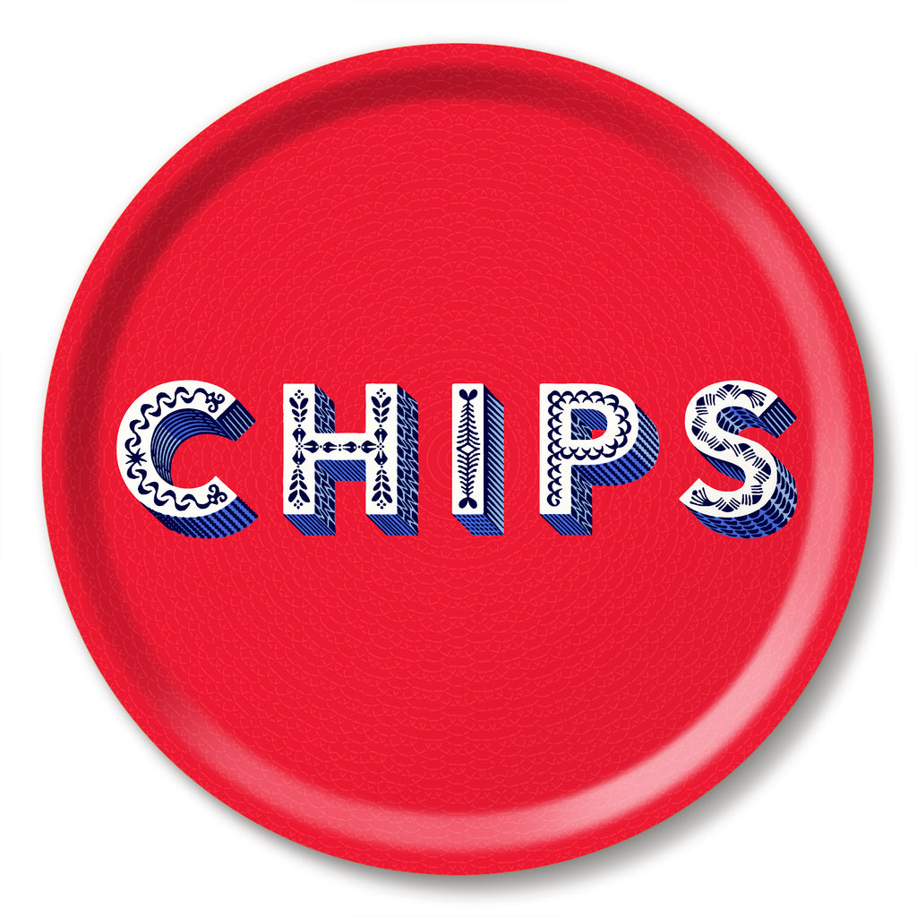Asta Barrington Chips 31cm Round Tray - Daisy Park