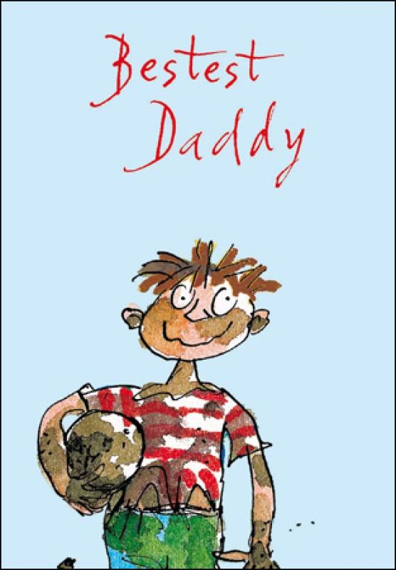 Bestest Daddy Father's day card - Daisy Park