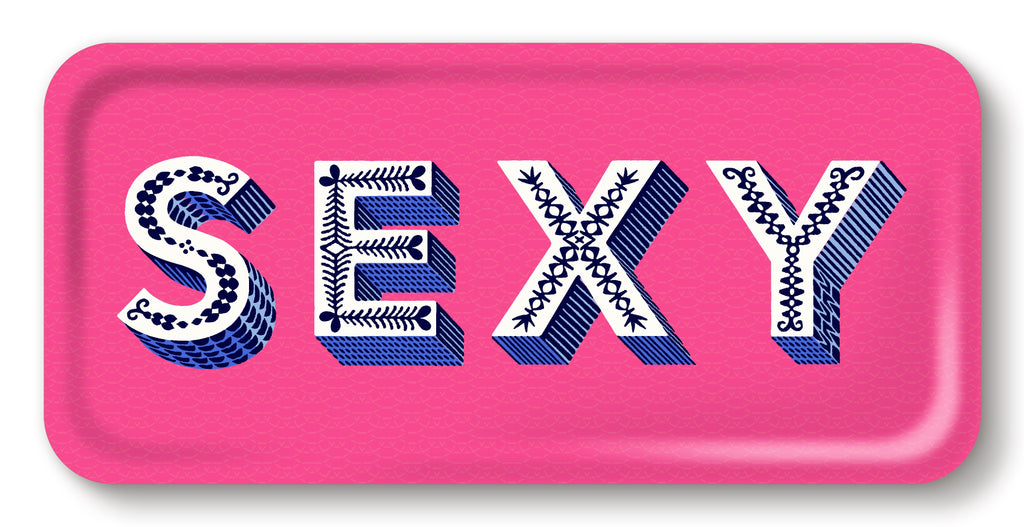 Asta Barrington Sexy bright pink long Tray - Daisy Park