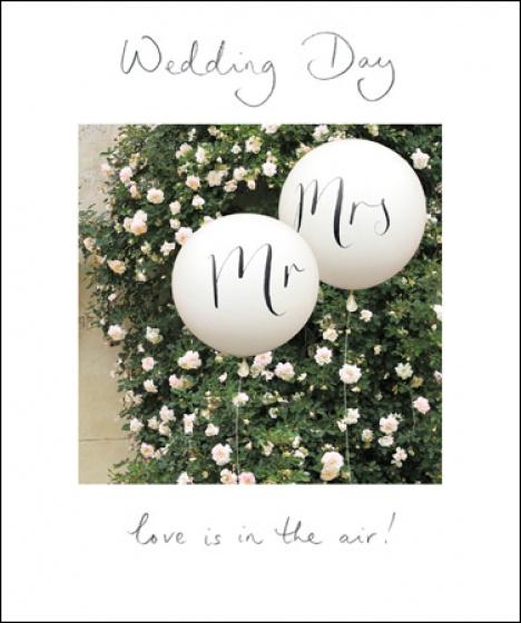 Mr & Mrs Wedding Card - Daisy Park