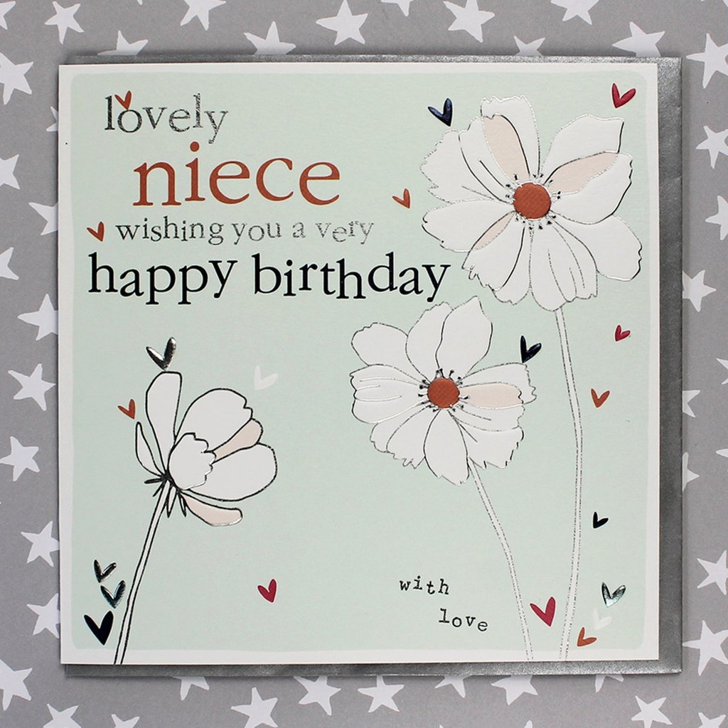 Lovely Niece birthday card - Daisy Park