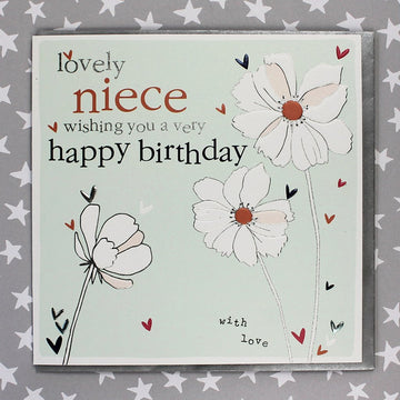 Lovely Niece birthday card - Daisy Park