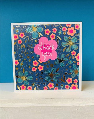 Thank you floral card - Daisy Park