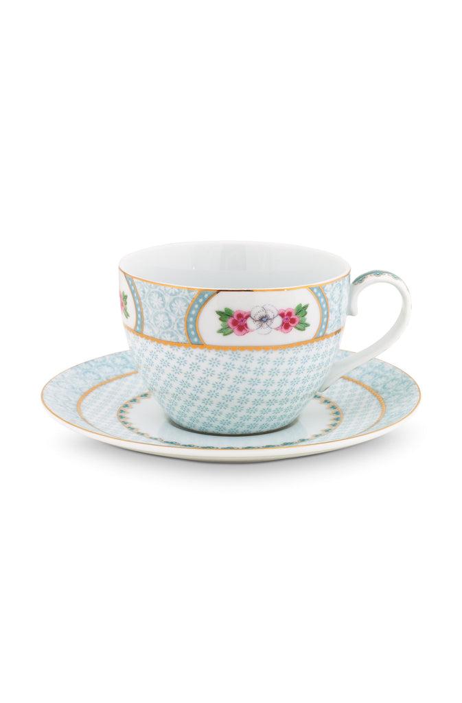 Pip Studio Blushing Birds White Cappuccino cup & saucer - Daisy Park
