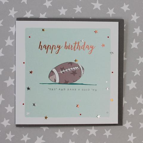 Rugby Birthday Card - Daisy Park