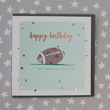 Rugby Birthday Card - Daisy Park