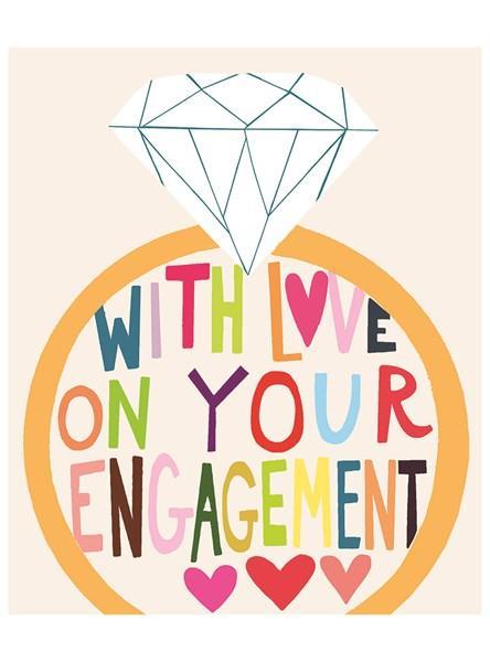 With love on your engagement card - Daisy Park