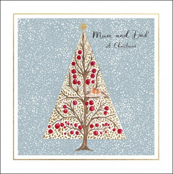 Mum and Dad Christmas Tree Card - Daisy Park