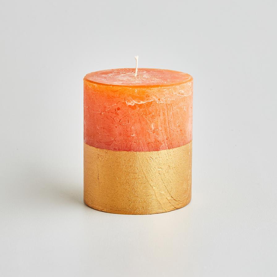 St Eval Orange and Cinnamon pillar candle - Daisy Park