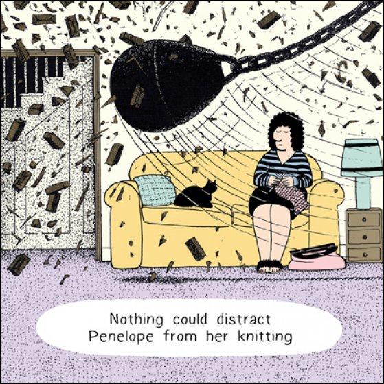 Knitting Focus Card - Daisy Park