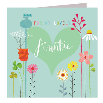 Lovely Auntie card - Daisy Park