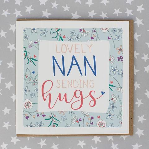 Sending Hugs Nan Card - Daisy Park