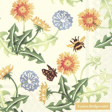 Emma Bridgewater Dandelion Cream Lunch Napkins - Daisy Park