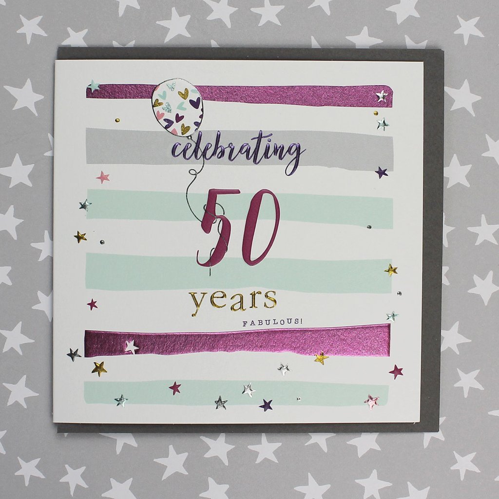 Celebrating 50 years card - Daisy Park