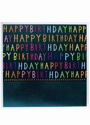 Happy Birthday lettering Card - Daisy Park