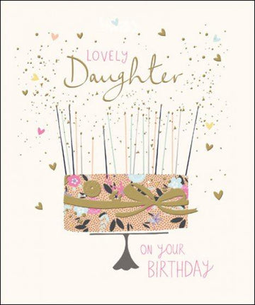 Daughter Birthday Cake Card - Daisy Park