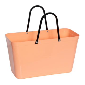 Hinza large standard plastic apricot bag - Daisy Park