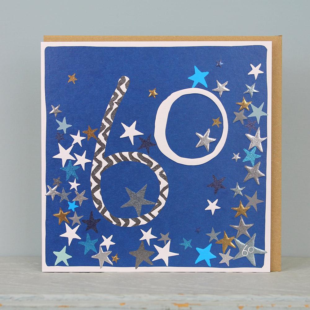 60th Birthday card- Stars - Daisy Park