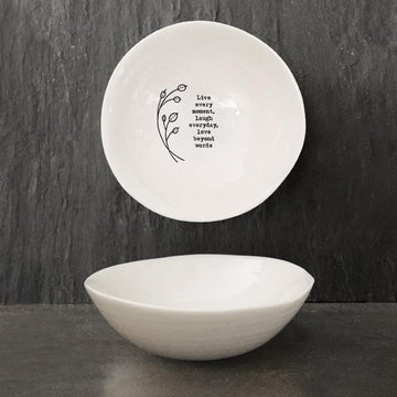 Medium Hedgerow Bowl - Live Every Moment - Daisy Park