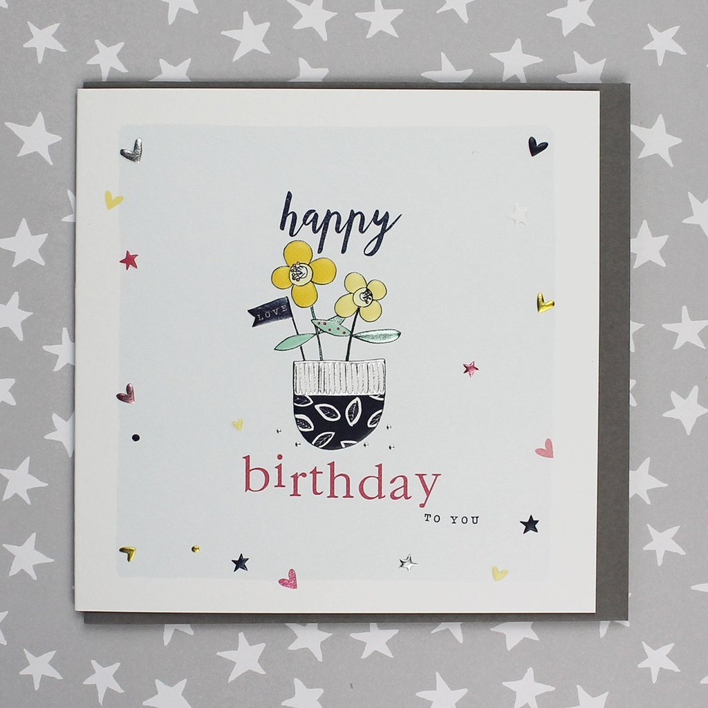 Happy birthday to you flowers card - Daisy Park
