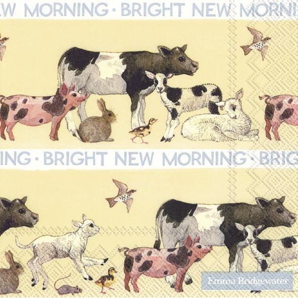 Emma Bridgewater Bright new morning lunch napkins - Daisy Park