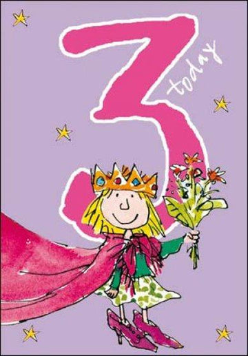 Age 3 Little Princess Birthday Card - Daisy Park