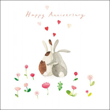 Happy Anniversary bunnies card - Daisy Park