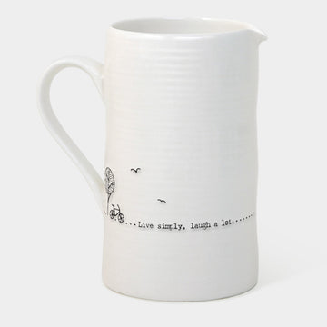 East of India Large live simply jug - Daisy Park