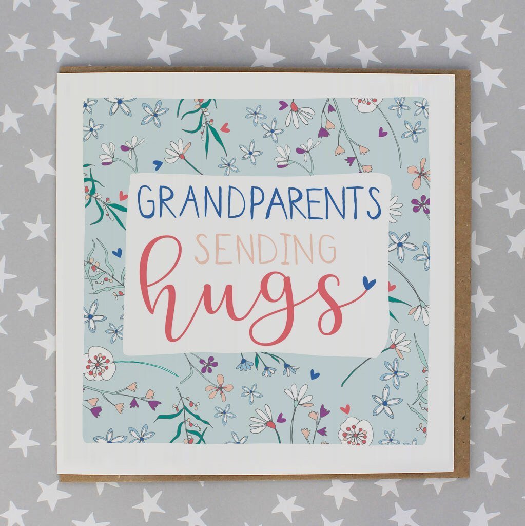 Sending hugs Grandparents card - Daisy Park