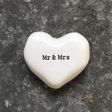 White Heart Token - Mr & Mrs - Daisy Park