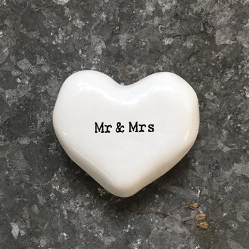 White Heart Token - Mr & Mrs - Daisy Park