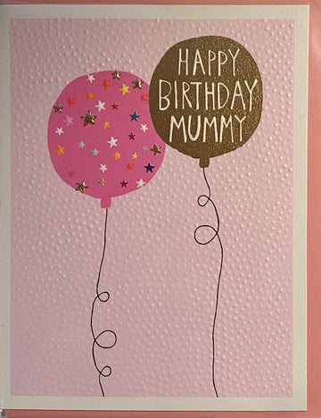 Happy Birthday Mummy balloons card - Daisy Park