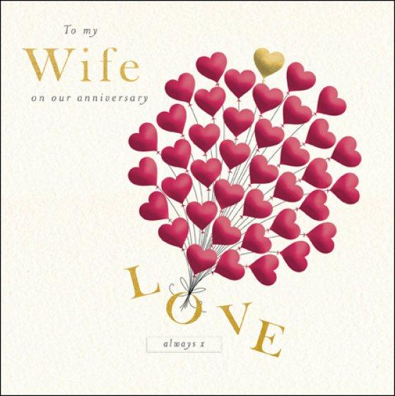 Wife Anniversary Love Card - Daisy Park