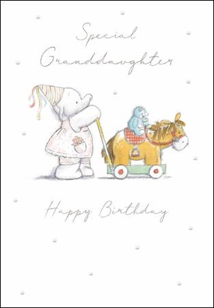 Party Girl Granddaughter Birthday Card - Daisy Park