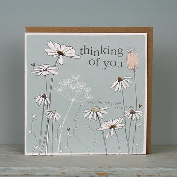 Thinking of you - surrounding you with love card - Daisy Park