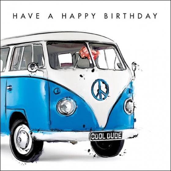 Camper Birthday Card - Daisy Park