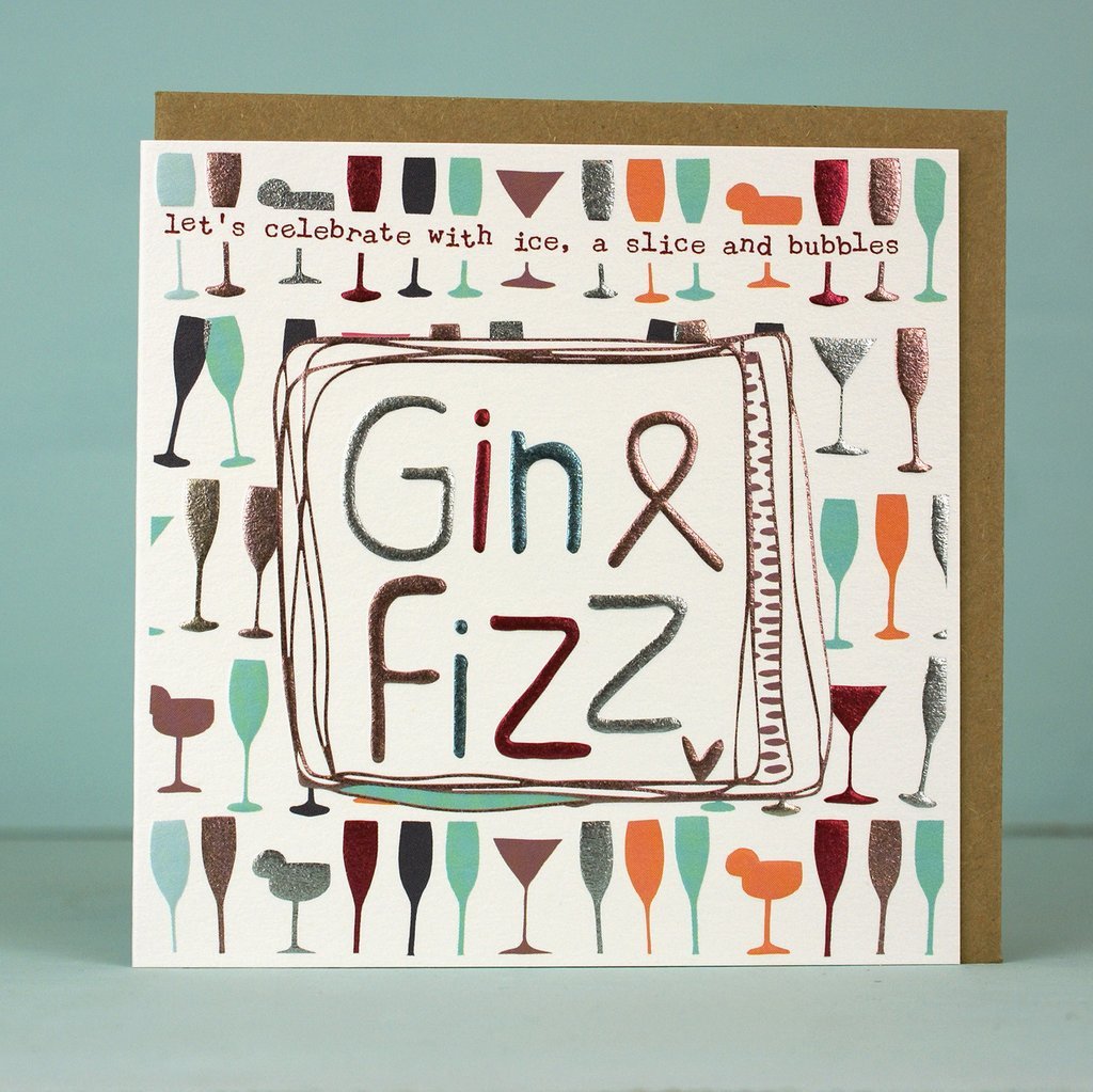 Gin and Fizz card - Daisy Park