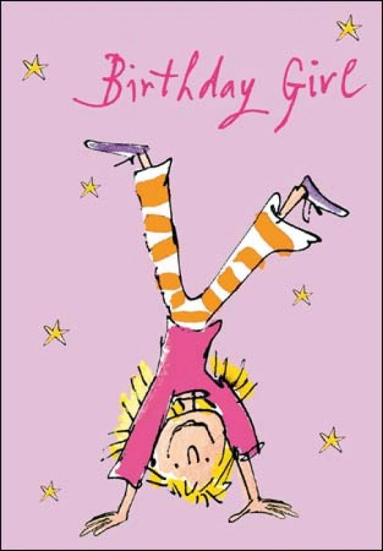 Quentin Blake Handstand birthday card - Daisy Park