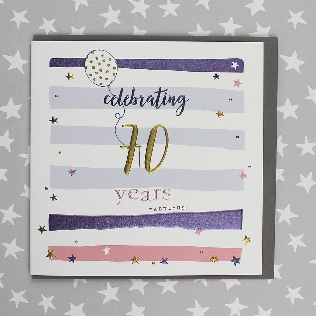 Celebrating 70 years card - Daisy Park