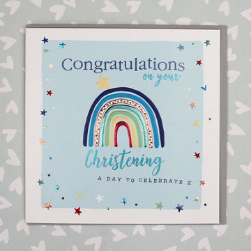 Christening Boy Card - Daisy Park