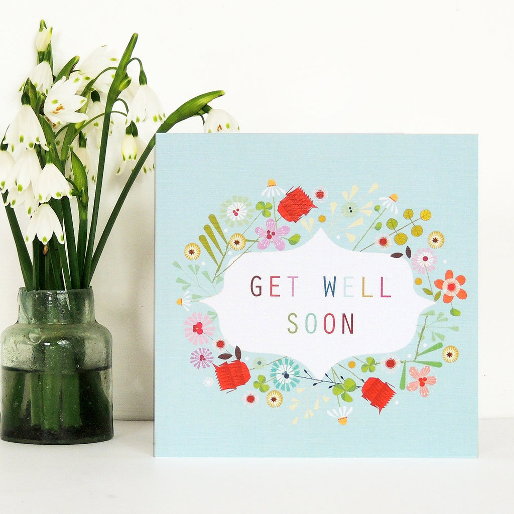 Floral Get Well Soon Card - Daisy Park