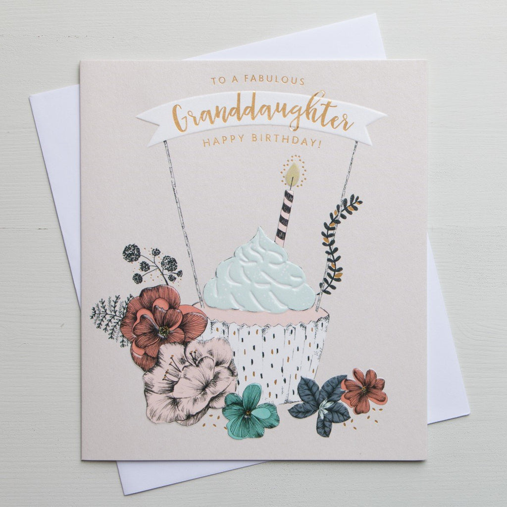 Fabulous Granddaughter Birthday Card - Daisy Park