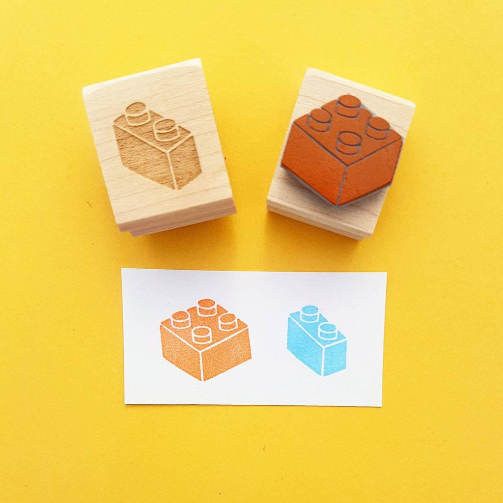 Brick 4 rubber stamp - Daisy Park